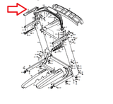 Proform Pro 2000 5000 9000 TRAINER12.0 Treadmill Left Handrail Top Cover 385111 - fitnesspartsrepair