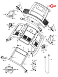 ProForm PRO 2000 Treadmill Display Console Assembly 355618 - fitnesspartsrepair