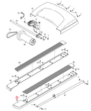 Proform Reebok 990CS Power995 Competitor RT 8.0 Treadmill Right Foot Rail 285780 - hydrafitnessparts