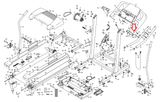 Proform Weslo 400e 505s 515s LX 4.6DS Treadmill Right Arm Grip MFR-3986 203291 - hydrafitnessparts