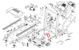 Proform Weslo Treadmill Leg Base Endcap 202791 - fitnesspartsrepair