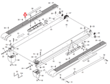 Proform ZT5 - PFTL605091 Treadmill Left Foot Rail MFR-251024 or 296714 - hydrafitnessparts