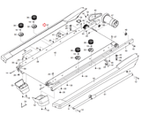 Reebok A5.7 T5.5 T5.7 ZT6 Competitor RT 6.0 Treadmill Left Foot Rail 326790 - hydrafitnessparts