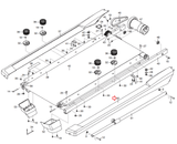 Reebok Competitor RT 6.0 RBTL692110 RCTL692120 Treadmill Right Foot Rail 326791 - hydrafitnessparts