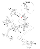 Schwinn 215P Recumbent Bike Front Mount Tension Adjustment Knob Assembly 98043 - hydrafitnessparts