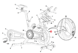 Schwinn Bowflex C6 IC7 IC8 Stationary Bike Brake Shoe Assembly 8022741 - hydrafitnessparts