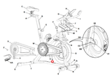 Schwinn Bowflex C6 IC7 Stationary Bike Inside Drive Belt Cover 8016145 - hydrafitnessparts