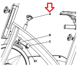 Schwinn Nautilus IC IC2 Stationary Bike Resistance Knob Assembly 004-7116 - hydrafitnessparts