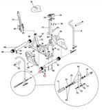 Schwinn Upright Bike Leveling Foot Leveler with Wing Nut 91652 & 84995 - hydrafitnessparts