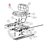 SciFit Fitness Recumbent Elliptical Seat Bottom Pad P4434 - hydrafitnessparts