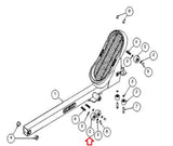 SciFit REX7000 SXT7000 REX7001 Recumbent Elliptical Foot Rail Wheel Kit S1910 - hydrafitnessparts