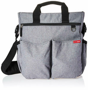 Skip Hop Duo Signature Baby Diaper Backpack w/ Changing Pad Heather Gray - fitnesspartsrepair