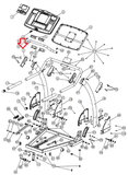 Smooth Fitness 5.25 Version 1 Treadmill Left Handlebar Outer Cover 5.25-07 - hydrafitnessparts