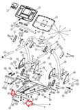 Smooth Fitness 5.25 Version 1 Treadmill Transportation Wheel W/Bracket 5.25-102 - hydrafitnessparts