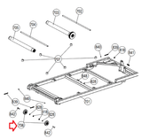 Smooth Fitness 5.45 (1984 - 2014) Treadmill Rear Transport Wheel 5.45‐706 - fitnesspartsrepair