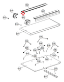 Smooth Fitness 5.45 (1984 - 2014) Treadmill Right Rear Endcap 5.45‐605 - fitnesspartsrepair