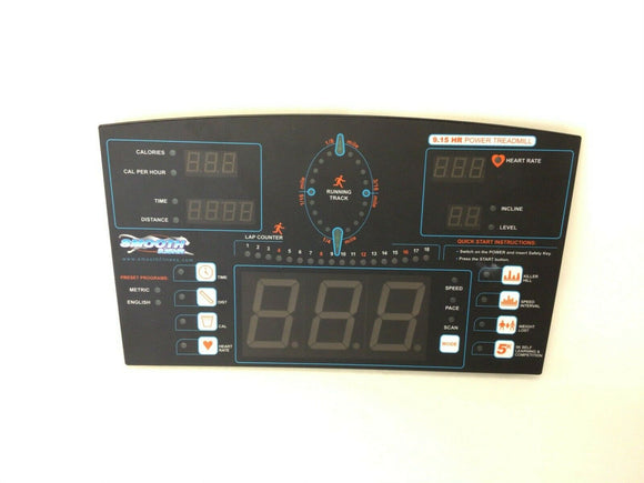 Smooth Fitness 9.15HR Treadmill Display Console Panel E2ATRHRE16 9.15HR-39 - fitnesspartsrepair