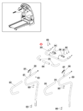 Smooth Fitness 9.45ST Treadmill Front Handlebar 9.45ST-203 - hydrafitnessparts