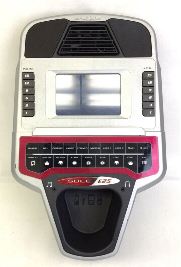 Sole Fitness E25 (525013) Elliptical Display Console Assembly RZ5YE001B-20 - hydrafitnessparts