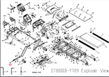 Spirit Fitness Ct800 Treadmill Button Head Socket Bolt 3/8 X 3 3/4 60800104 - hydrafitnessparts