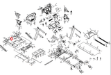 Spirit Fitness XT185 185812 Treadmill Frame Base Front Transport Wheel P050002 - hydrafitnessparts