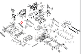 Spirit Fitness XT185 185812 Treadmill Right Frame Base Cover P140032 - hydrafitnessparts