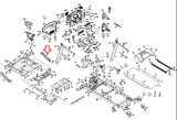 Spirit Fitness XT285 - 285810 Treadmill Right Frame Base Cover P140032-BM - hydrafitnessparts