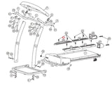SportCraft TX4.9 Treadmill Deck Rail Foot Pad 04041BFH04 - hydrafitnessparts