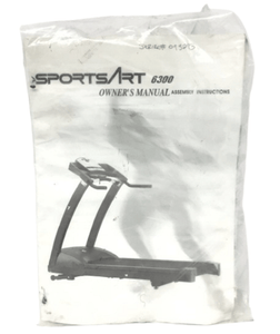 SportsArt 6300 Treadmill Owners Manual 6300-OM - hydrafitnessparts