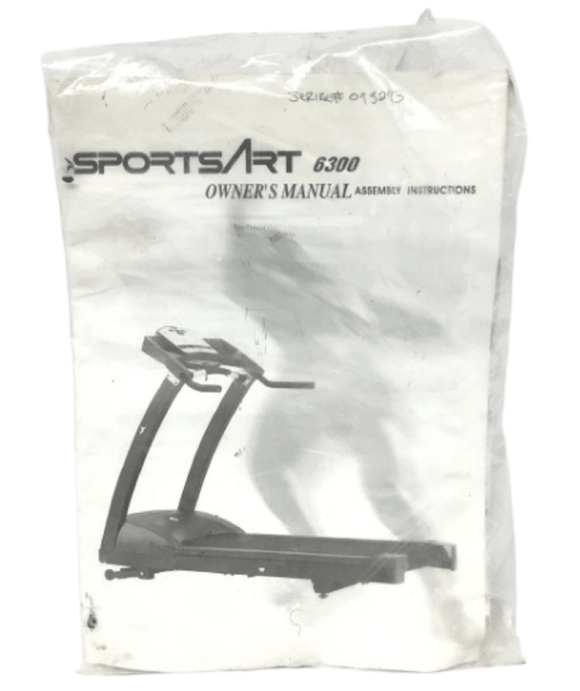 SportsArt 6300 Treadmill Owners Manual 6300-OM - hydrafitnessparts