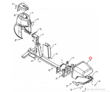 Star Trac 5200 4630 9-5230 9-4630 Elliptical Rear Shroud Cover 020-6026 - hydrafitnessparts