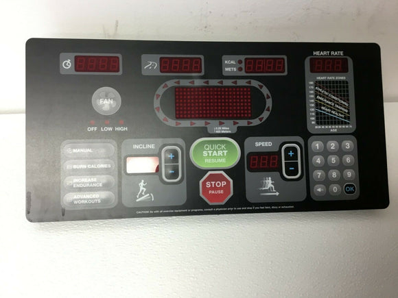 Star Trac 9-3543-MUSAP3 Treadmill Display Console Panel ASR-DGG8U-5H 740-6007 - fitnesspartsrepair