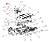 Star Trac E-TCi 9-9121-MUNBPO Treadmill Treadle Left Front Shroud 717-0282-30 - hydrafitnessparts