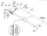 Star Trac ST2000 TR4500 TR1800 Treadmill Back Rear Idler Roller 708-0132 - fitnesspartsrepair