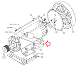 Star Trac Treadmill DC Drive Motor with Flywheel 260-0904 & 260-0220 & 020-0681 - hydrafitnessparts