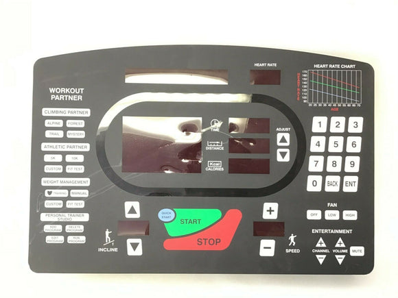 Star Trac Treadmill Display Console Touch Pad + Board 715-3521-1 050-1808 - fitnesspartsrepair