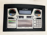 Stex Treadmill 8020T Upper Display Console Panel Board & Overlay Low Hours - fitnesspartsrepair