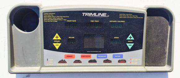 Trimline Treadmill Replacement Display Console Overlay Electronic Circuit Board - fitnesspartsrepair