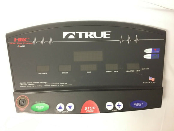 True Fitness 500ZT HRC Treadmill Upper Display Console Panel 00328200 - fitnesspartsrepair
