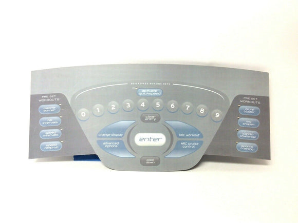 True Fitness CS5.0 Treadmill Display Console Panel Keypad Membrane CS550-DCPKM - hydrafitnessparts