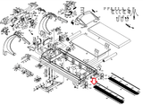 True Fitness CS800 - TCS800 Treadmill Left Foot Rail 9C474900 - hydrafitnessparts