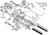 True Fitness CS800 - TCS800 Treadmill Right Foot Rail 9C474900 - hydrafitnessparts