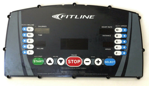 True Fitness Fitline T100 Treadmill Display Console Panel ASM-DGFAT-2C - hydrafitnessparts