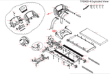 True Fitness PS100 LC1100 PS300 PS900 Treadmill Left Motor Cover Cap 9RT0139 - hydrafitnessparts