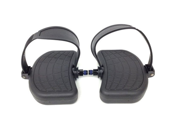 True Fitness Stationary Bike Foot Pedal Pair Set with Strap 9/16