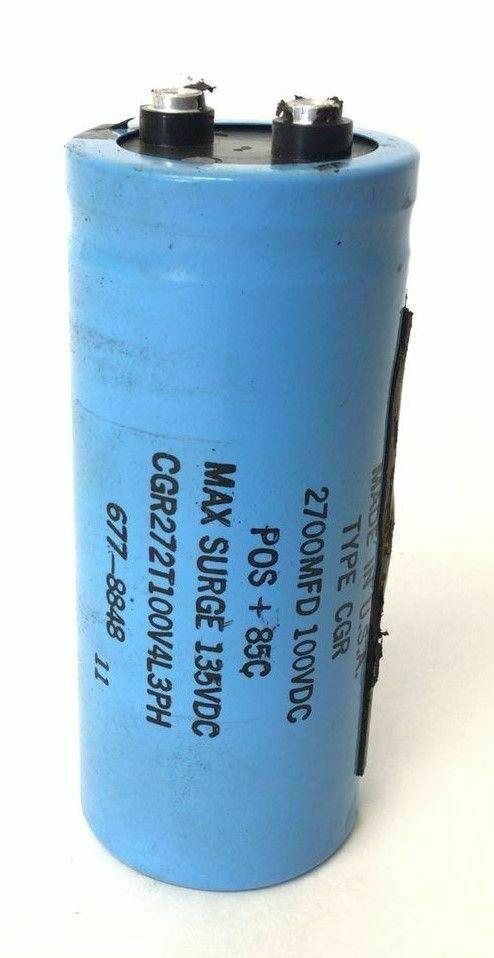 True Fitness Tech 560 Treadmill Capacitor 2700Mfd or Cgr272t100v4l3ph - fitnesspartsrepair