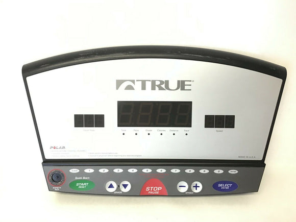 True Fitness Treadmill Display Console Penal 70292412 Or 70299100 - fitnesspartsrepair