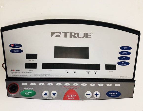 True Fitness Z9 TTZ900LC Treadmill Display Console Control Panel Overlay + Board - fitnesspartsrepair