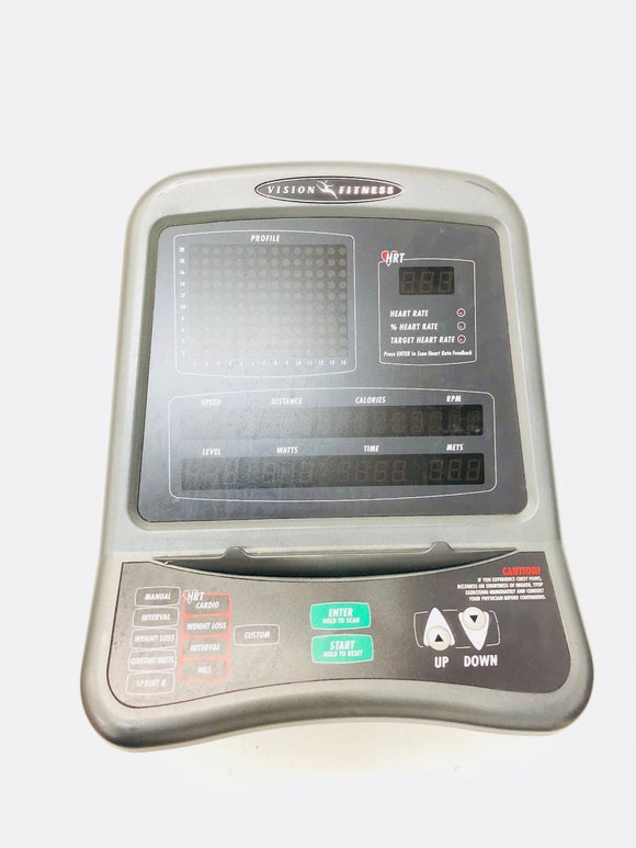 Vision Fitness Commercial Elliptical x6600hrt Upper Display Console Set - fitnesspartsrepair