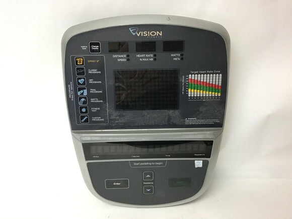 Vision Fitness S60 U70-02 Elliptical Display Console Assembly 1000230054 - fitnesspartsrepair